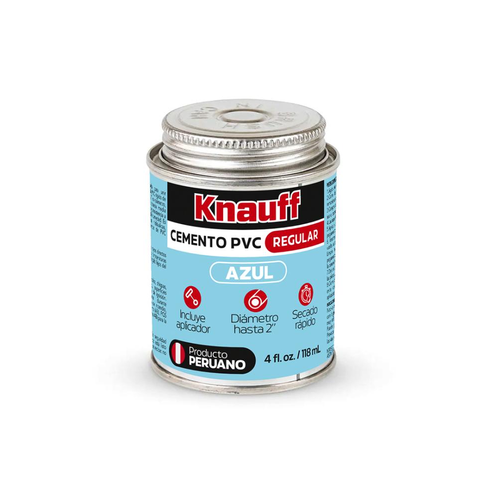 CEMENTO PVC REGULAR AZUL 4 OZ KNAUFF