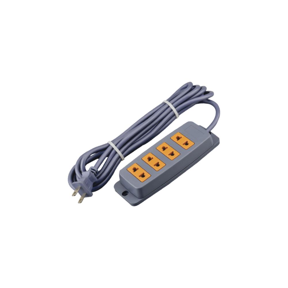 EXTENSION CON 4 TOMAS GRIS 3M 18AWG HOME LIGHT