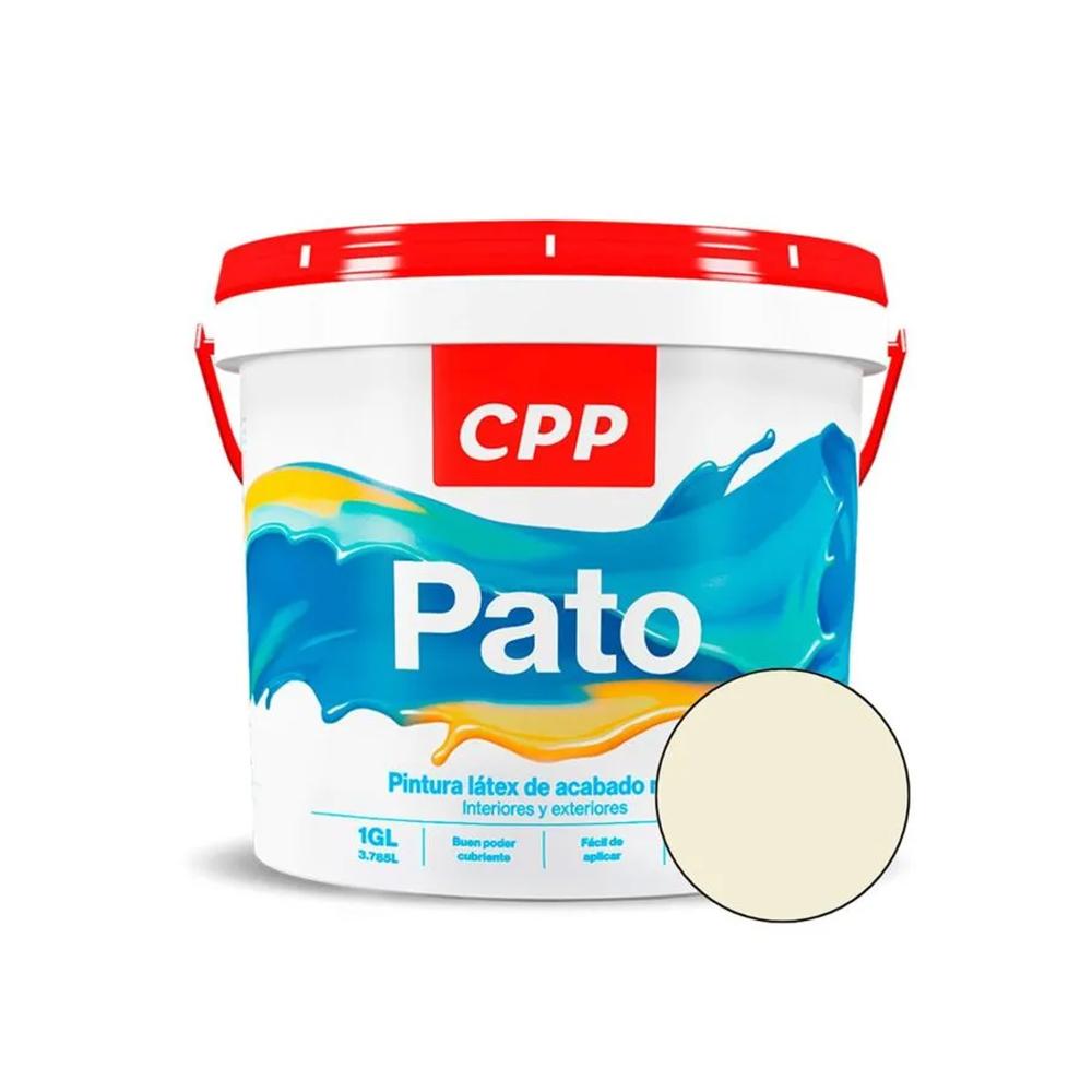 PINTURA LATEX BLANCO BALDE 1 GL PATO