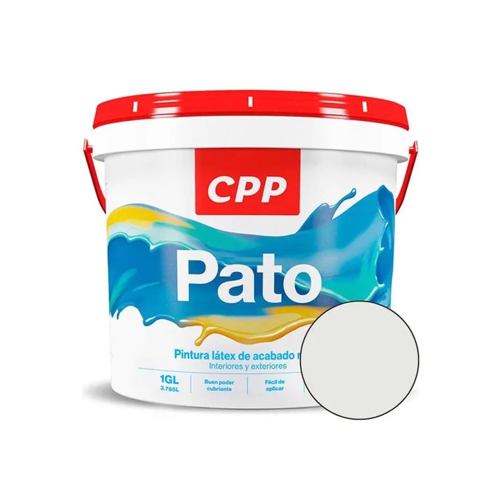 PINTURA LATEX GRIS CLARO BALDE 1 GL PATO