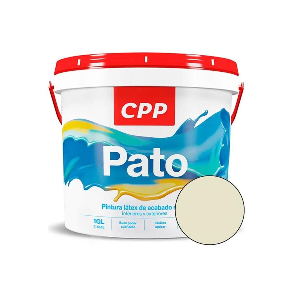 PINTURA LATEX GRIS PERLA BALDE 1 GL PATO