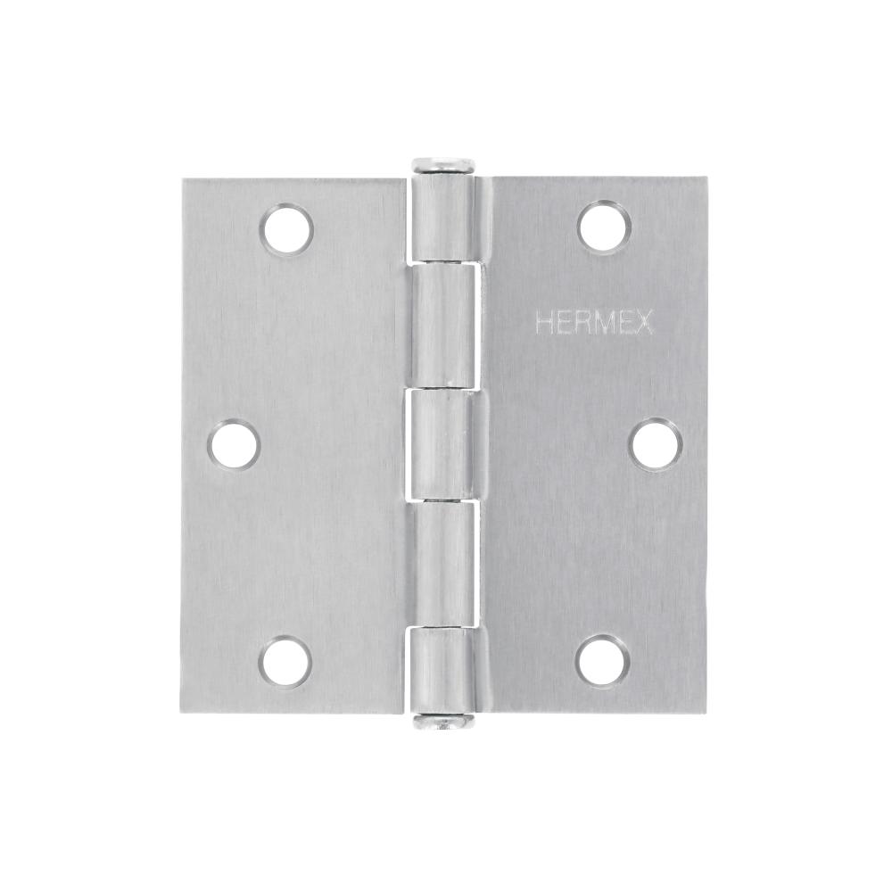 BISAGRA CAPU CUAD 3 1/2" CR MATE 43262 (10) HERMEX