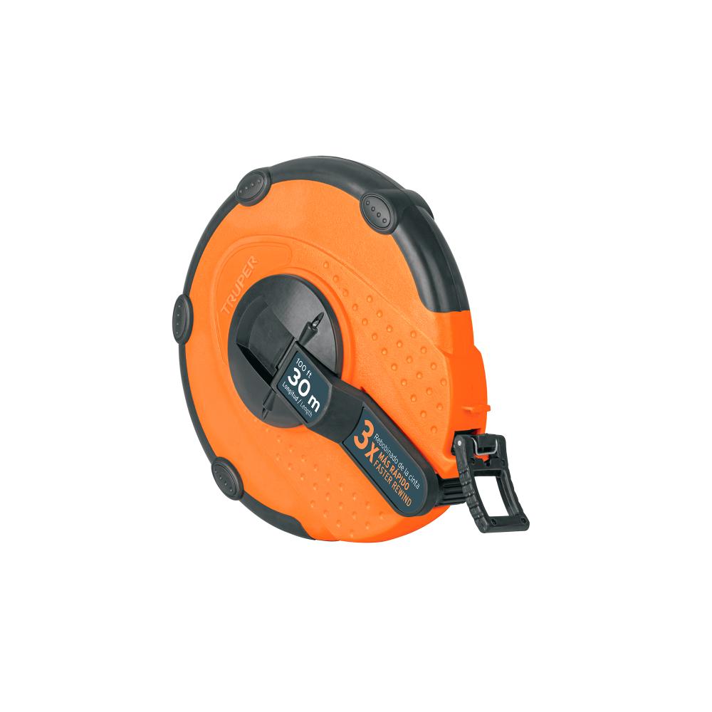 WINCHA F/D/VIDRIO CARCASA PLAST. 30M 12639 TRUPER