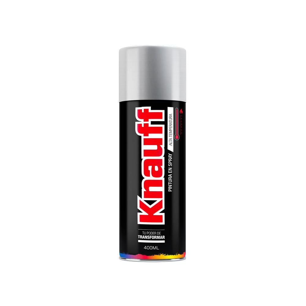 PINTURA SPRAY ALTA TEMPERATURA ALUMINIO #1605 400ML KNAUFF