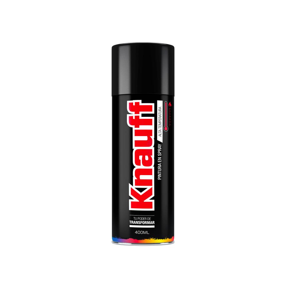 PINTURA SPRAY ALTA TEMPERATURA NEGRO BRILLANTE #1604 400ML KNAUFF