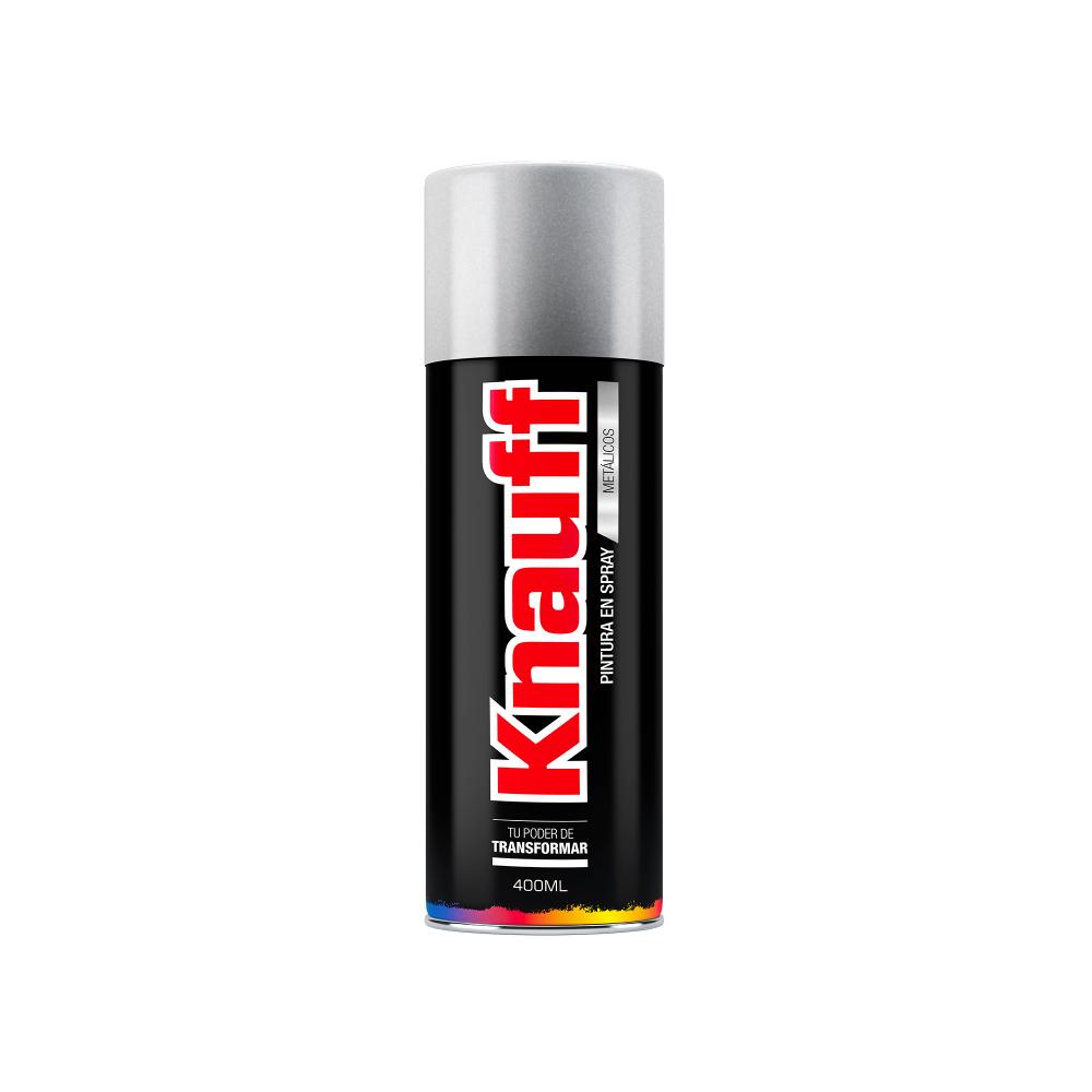 PINTURA SPRAY PLATA ESCARCHADA #1580 400ML KNAUFF