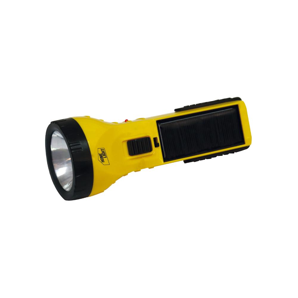 LINTERNA RECARGABLE SOLAR C/BATER. AA 1+4 LED HOME LIGHT