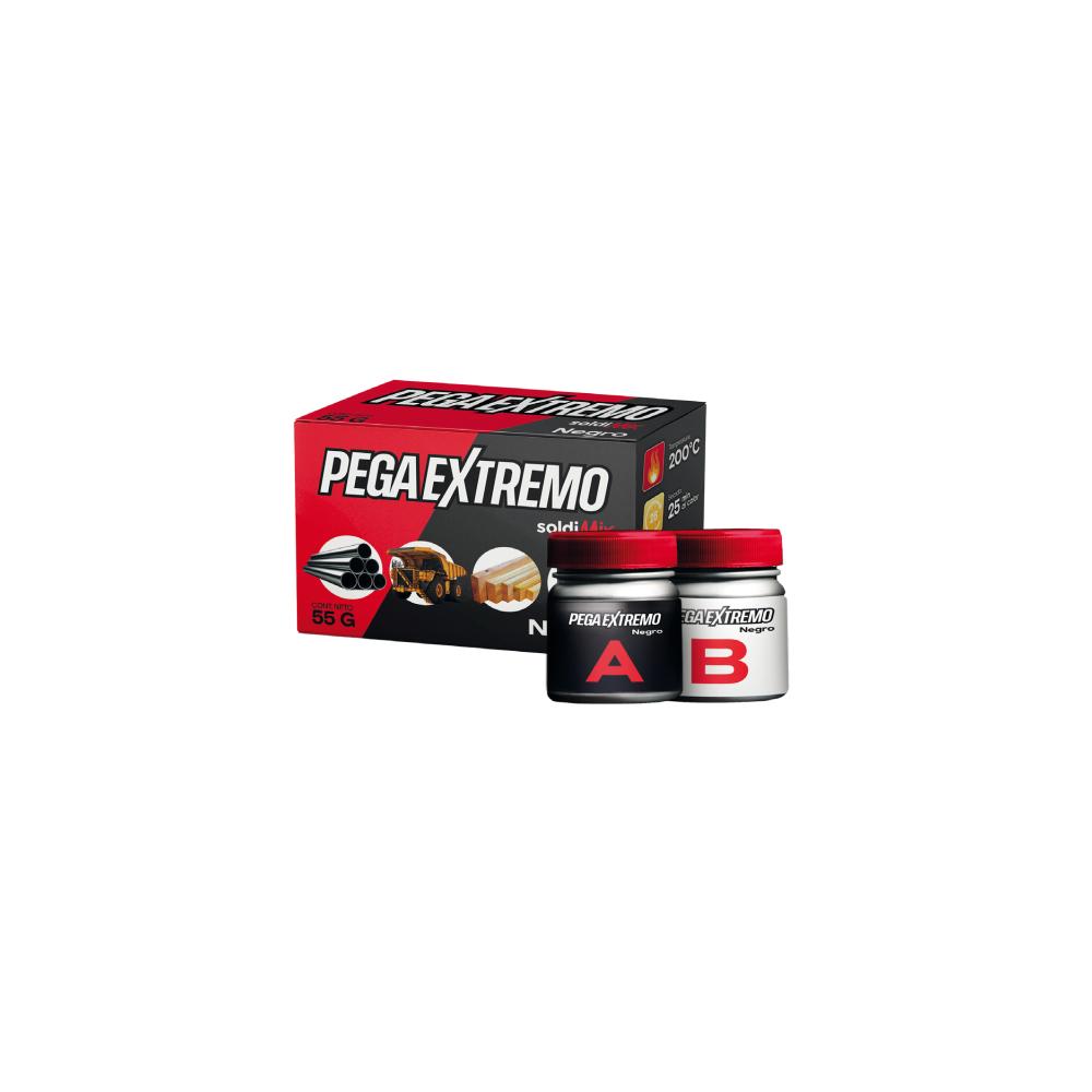 PEGA EXTREMO NEGRO 900GR SOLDIMIX