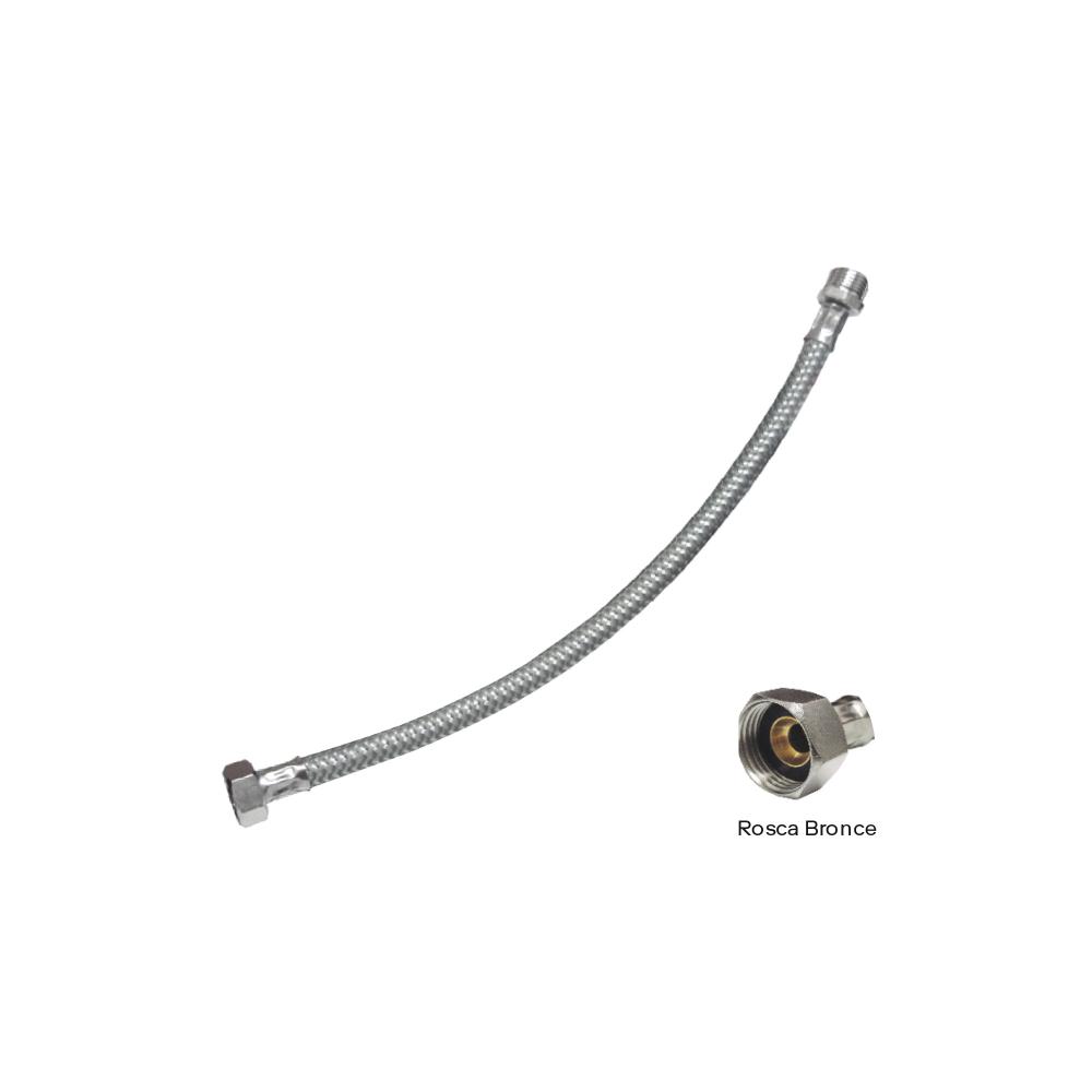 TUBO ABASTO P/LAV. ALUM. 1/2" X 40CM R/BRONCE C&A