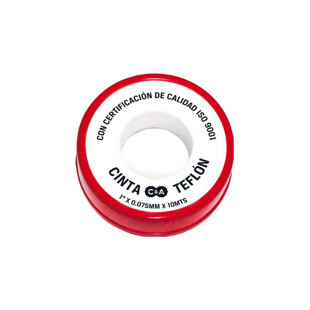 CINTA TEFLON 1" X 0.075MM X10 MTS C&A