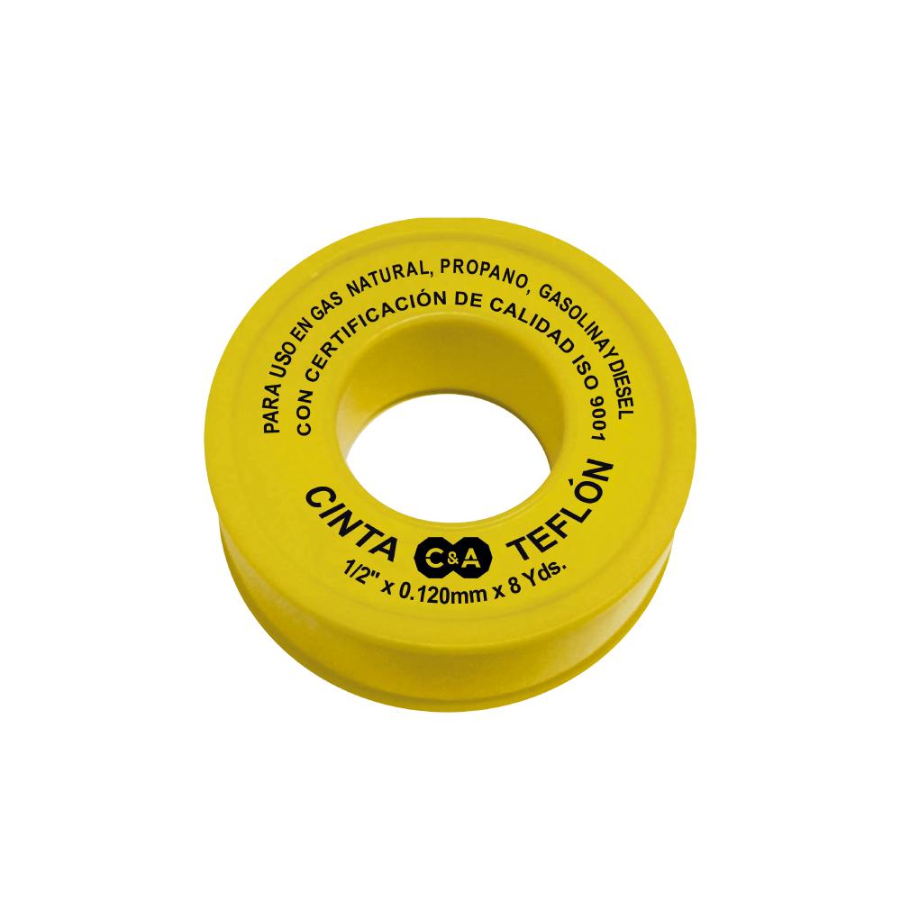 CINTA TEFLON GAS 1/2" X 0.120MM X 8 YDS C&A