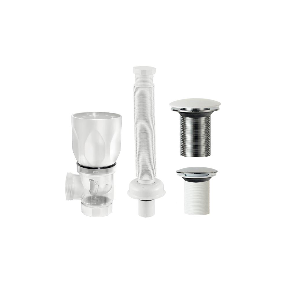 TRAMPA FLEX. C/BOTELLA Y DES PLAS P/LAV 1 1/4" C&A