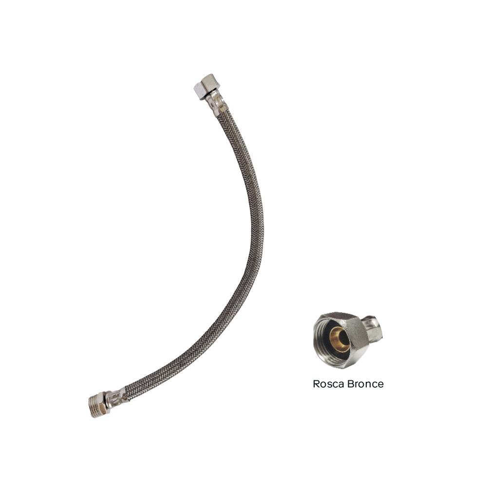 TUBO ABASTO P/LAV. NYLON REF 1/2" X 40CM R/BRONCE C&A