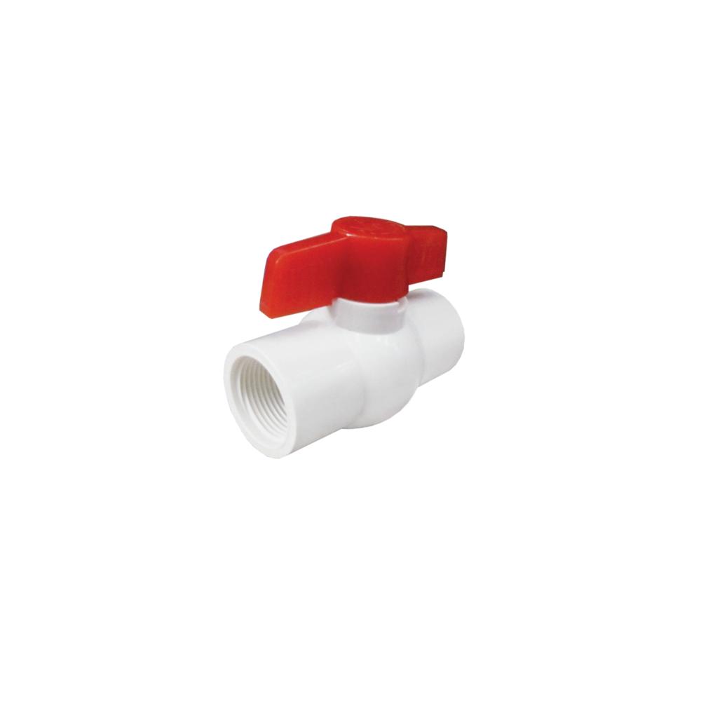 VALVULA ESFERICA PVC DE 1 1/2" C/ROSCA C&A