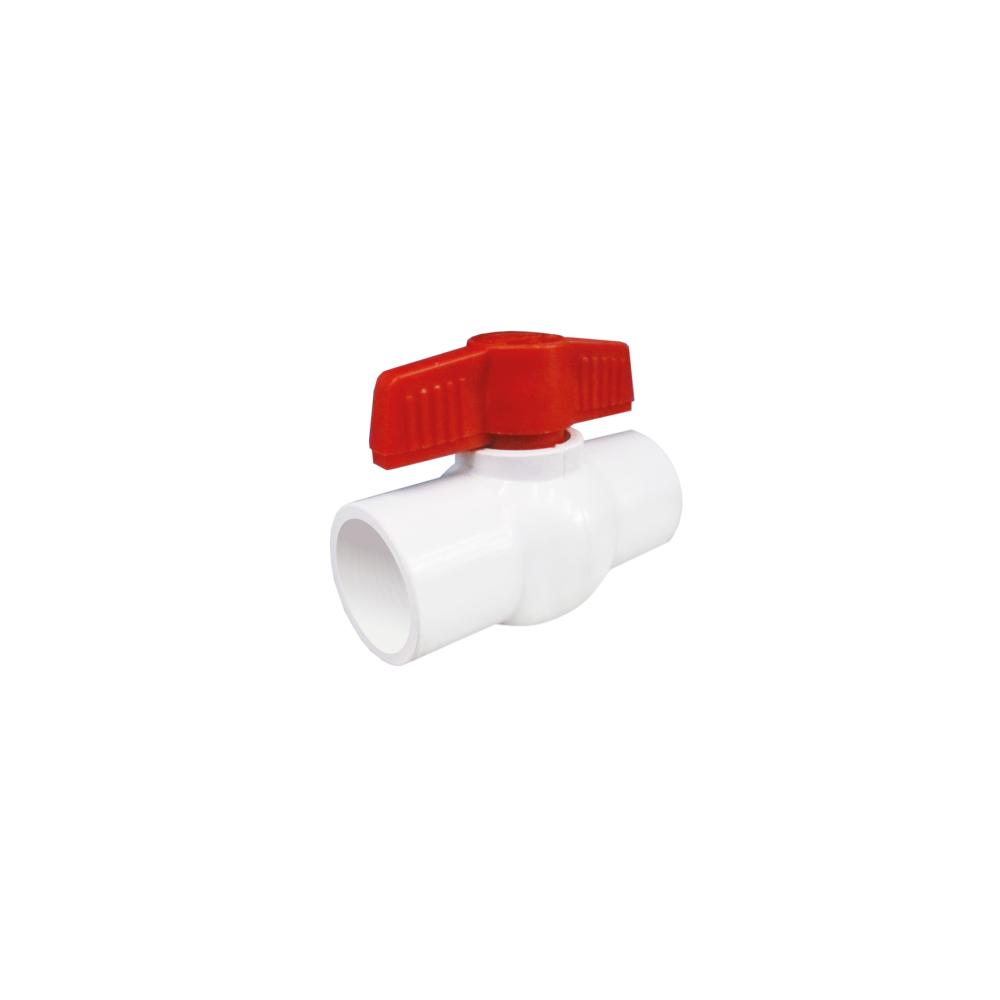 VALVULA ESFERICA PVC DE 1-1/2" S/ROSCA C&A