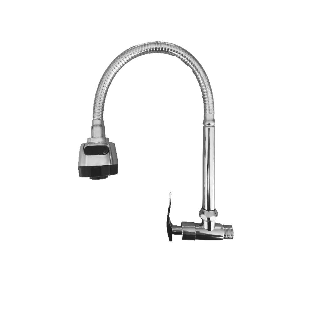 LLAVE DE LAVADERO PARED P/GANSO FLEXIBLE Z C&A