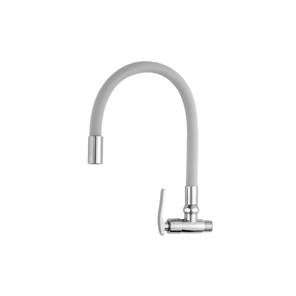 LLAVE DE LAVADERO PARED P/GANSO FLEX BLANCO C&A
