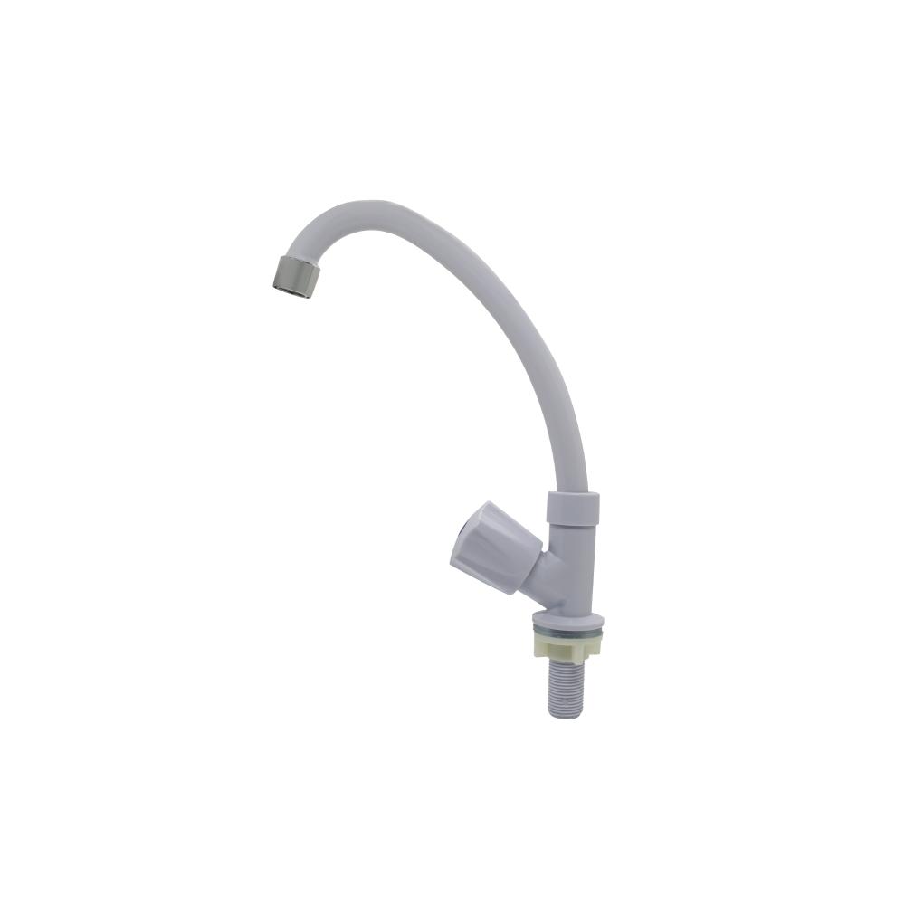 LLAVE DE LAVADERO MUEBLE P/GANSO PLAST. BLANCO C&A
