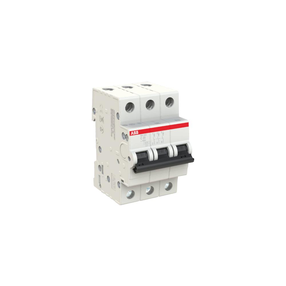 INTERRUPTOR TERMOMAGNETICO RIEL DIN 3P 40A 2CDS213001R0404 ABB