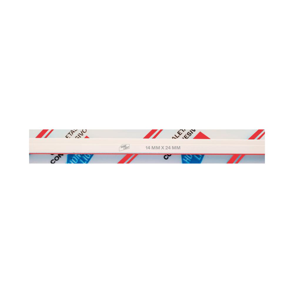 CANALETA REFORZADA 14 X 24 (25)PVC C/PEG ROJO 2M HOME LIGHT