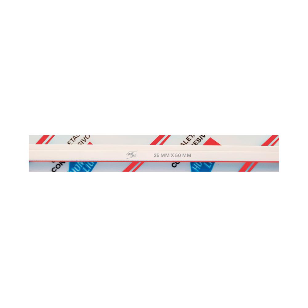 CANALETA REFORZADA 25 X 50 (8)PVC C/PEG ROJO 2M HOME LIGHT