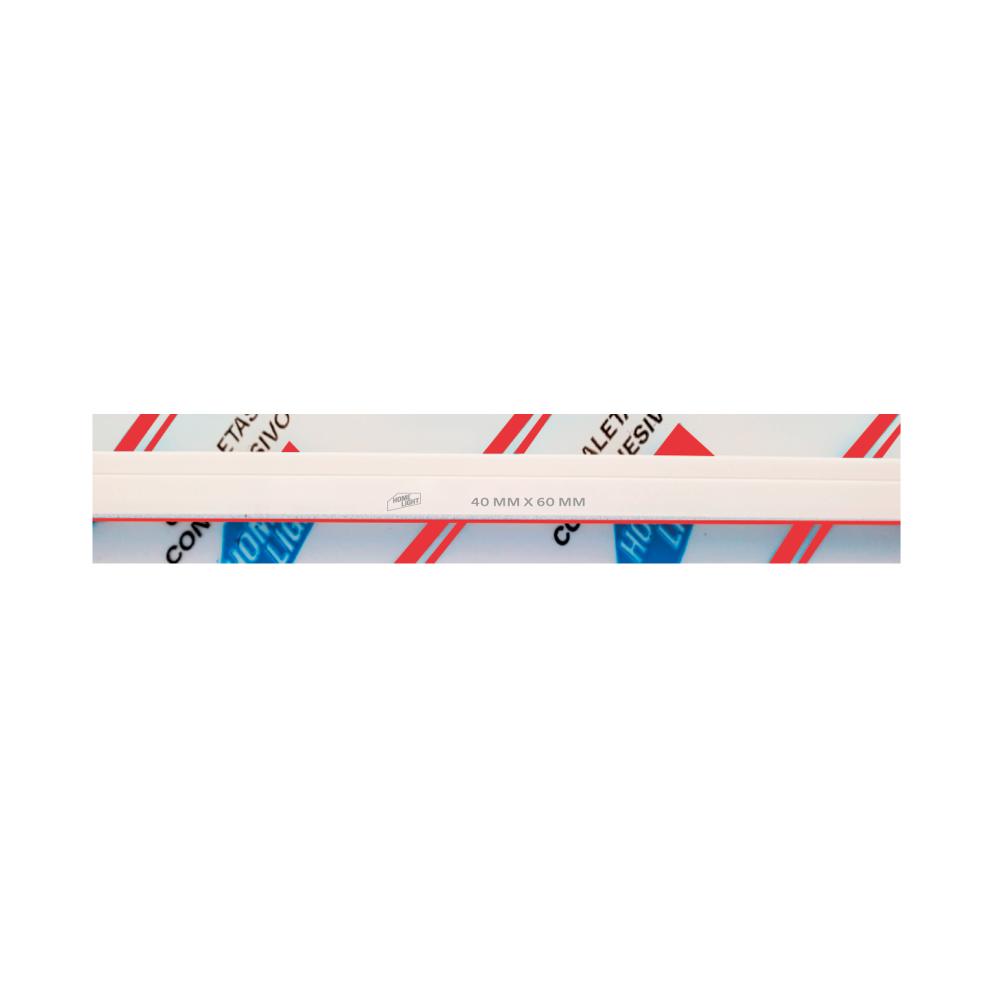 CANALETA REFORZADA 40 X 60 (4)PVC C/PEG ROJO 2M HOME LIGHT