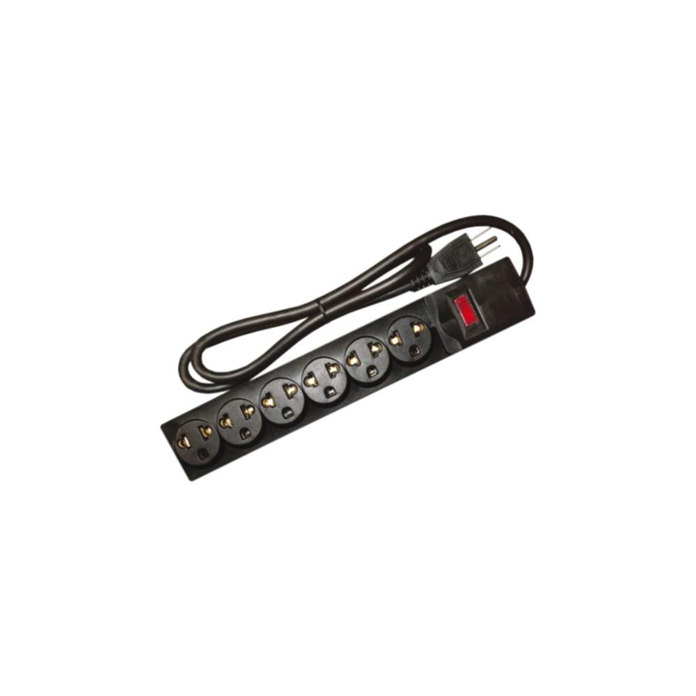 SUPRESOR DE PICO C/6 TOMAS C/NEGRO 1M 16AWG HOME LIGHT