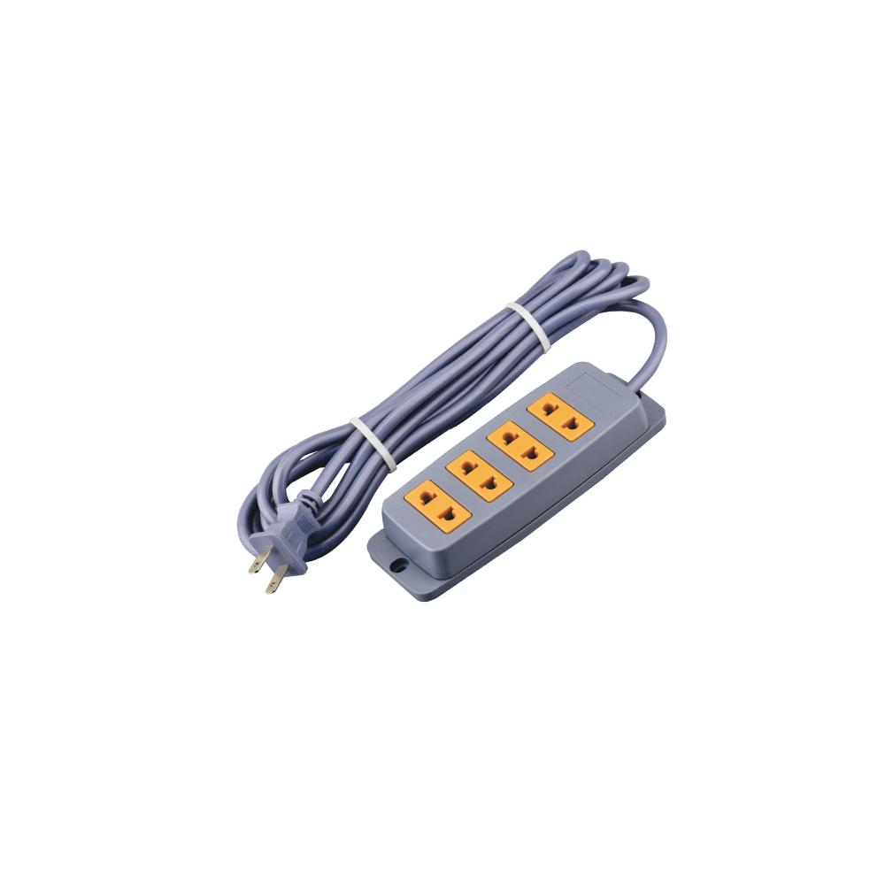 EXTENSION CON 4 TOMAS GRIS 3M 18AWG HOME LIGHT