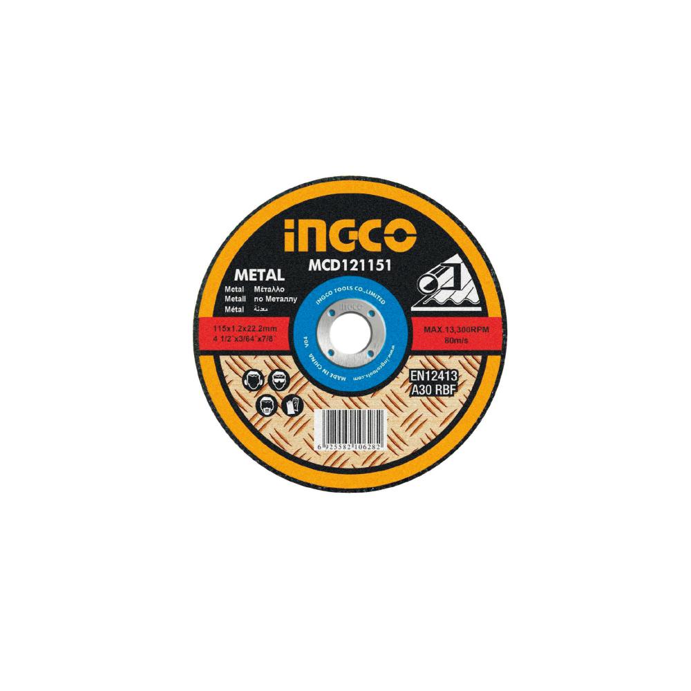 DISCO CORTE METAL 4 1/2" (25) MCD121151 INGCO