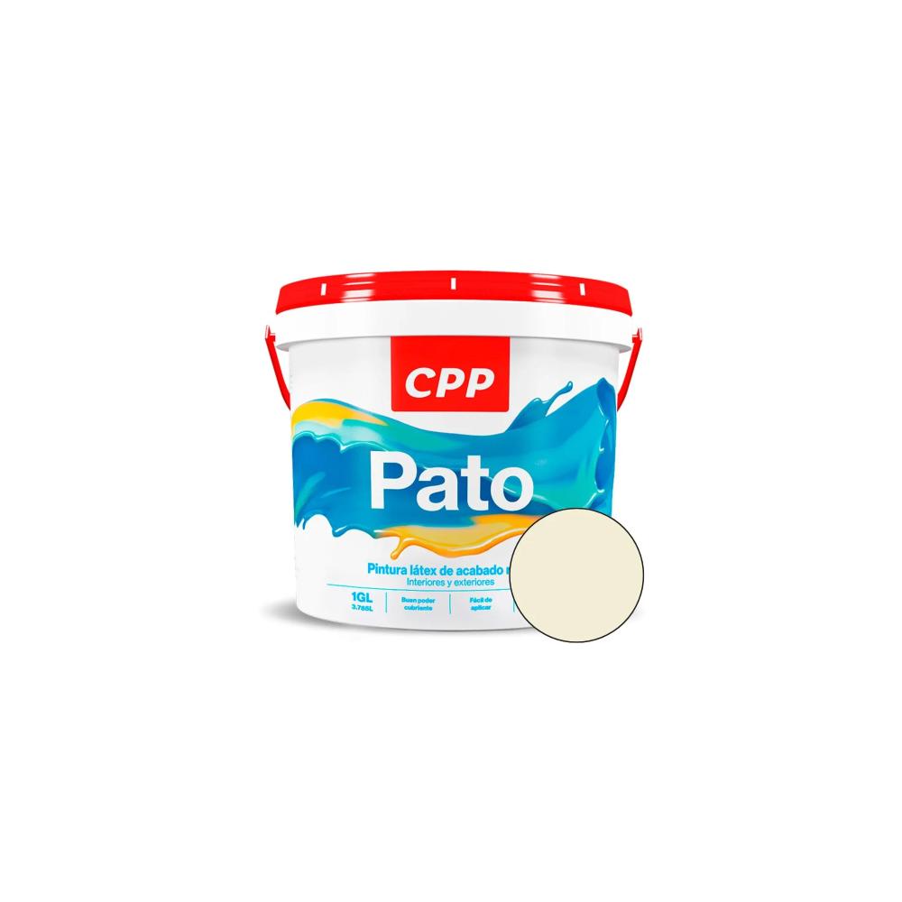 PINTURA LATEX BLANCO HUMO BALDE 1 GL PATO