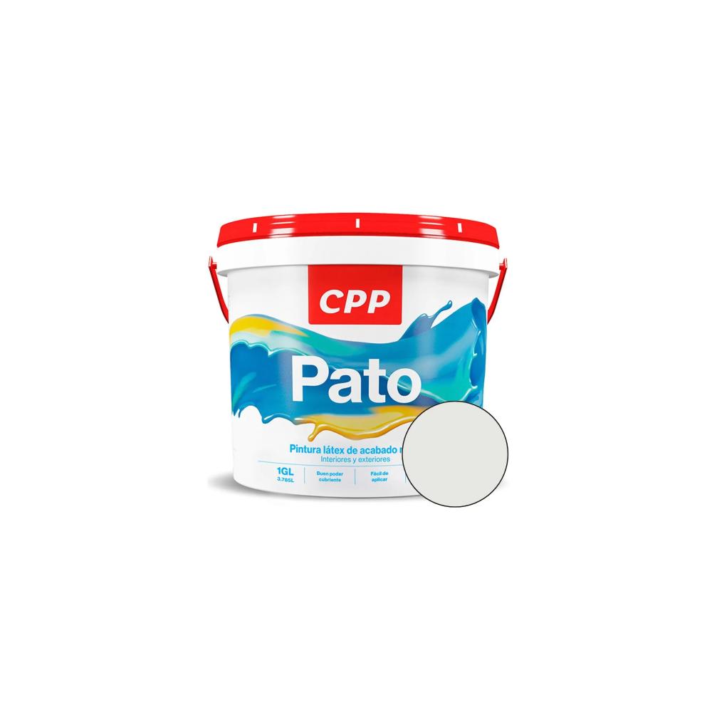 PINTURA LATEX GRIS CLARO BALDE 1 GL PATO