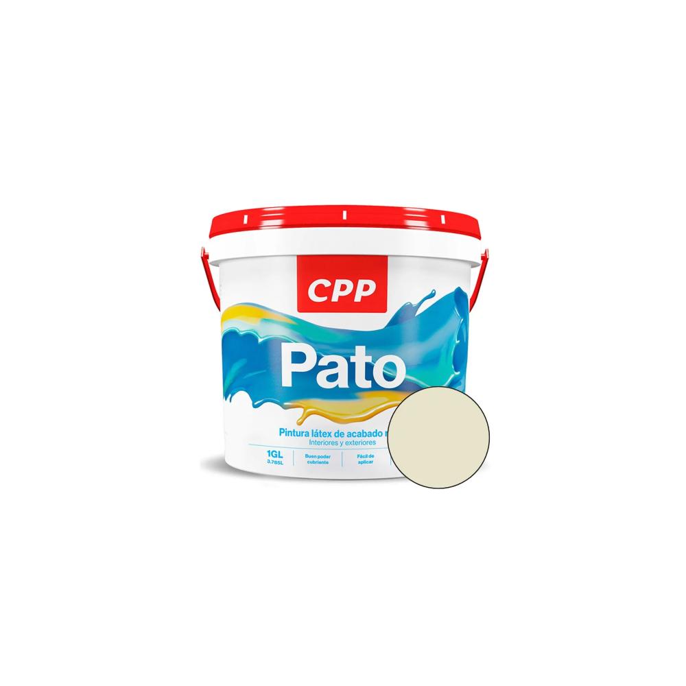 PINTURA LATEX GRIS PERLA BALDE 1 GL PATO