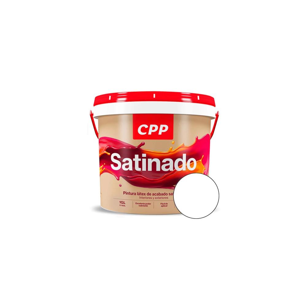 PINTURA LATEX SATINADO BLANCO BALDE 1 GL CPP