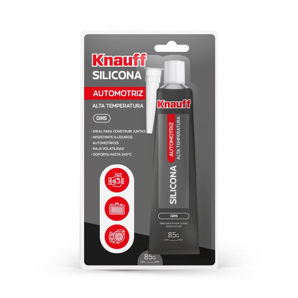 SILICONA AUTOM.BLISTER C/GRIS X 85GR. KNAUFF
